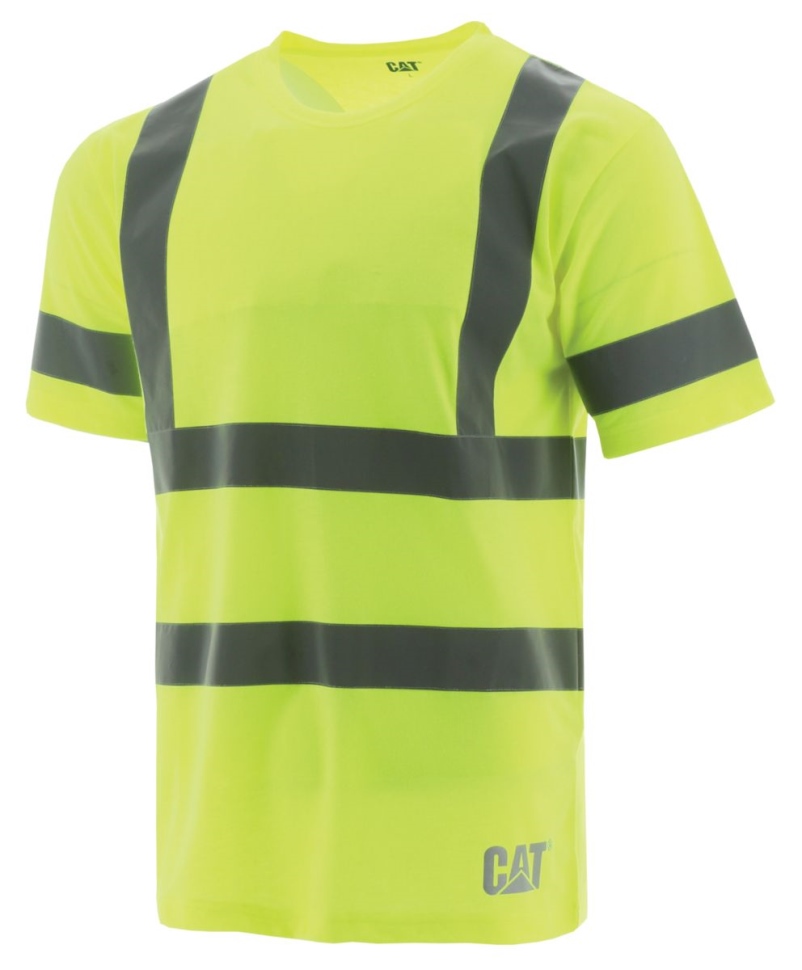 Chaussures De Chat Hommes Hivis Classe Iii Tee Jaune