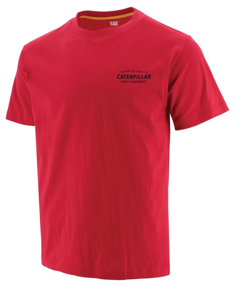 Chaussures De Chat Marque De Qualité Pour Hommes T-shirt Rouge
