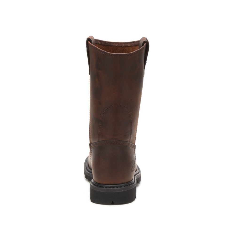Chaussures De Chat Marron Bottes De Travail Revolver Pour Hommes