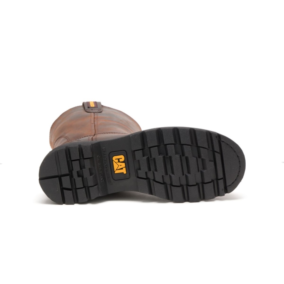 Chaussures De Chat Marron Bottes De Travail Revolver Pour Hommes