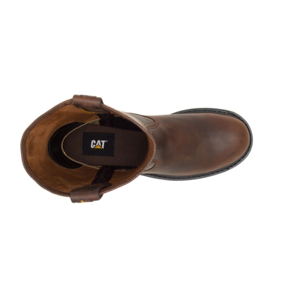 Chaussures De Chat Marron Bottes De Travail Revolver Pour Hommes