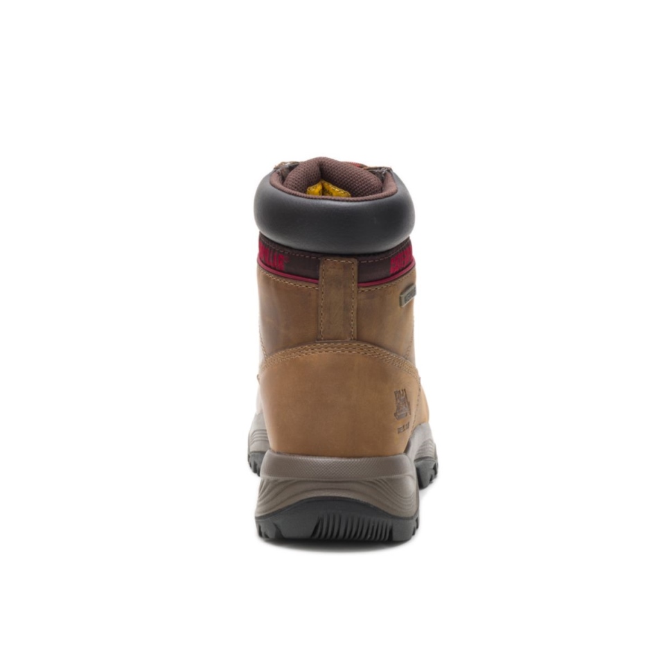 Chaussures De Chat Marron Foncé Botte De Travail étanche Dryverse 6\ Pour Femmes à Embout D\acier