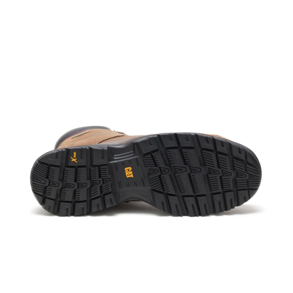Chaussures De Chat Marron Foncé Botte De Travail étanche Dryverse 6\ Pour Femmes à Embout D\acier