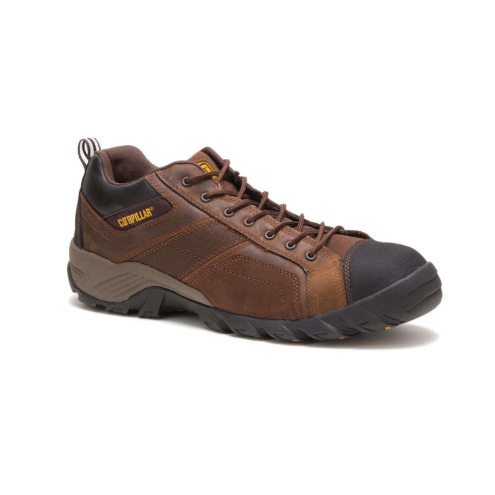 Chaussures De Chat Marron Foncé Chaussures De Travail à Bout Composite Argon Pour Hommes