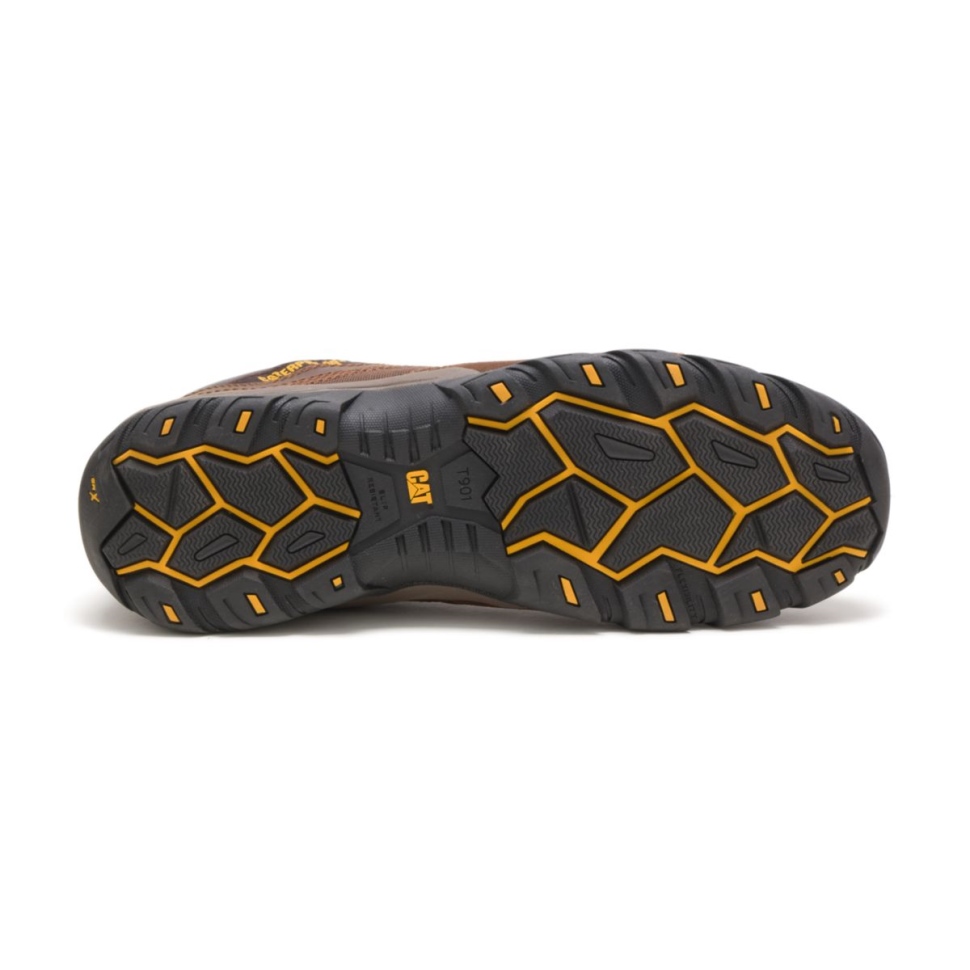 Chaussures De Chat Marron Foncé Chaussures De Travail à Bout Composite Argon Pour Hommes