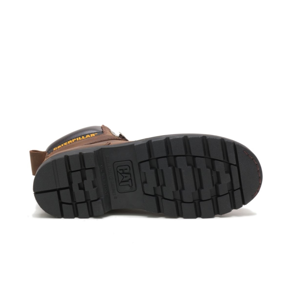 Chaussures De Chat Marron Foncé Deuxième Botte De Travail Pour Hommes