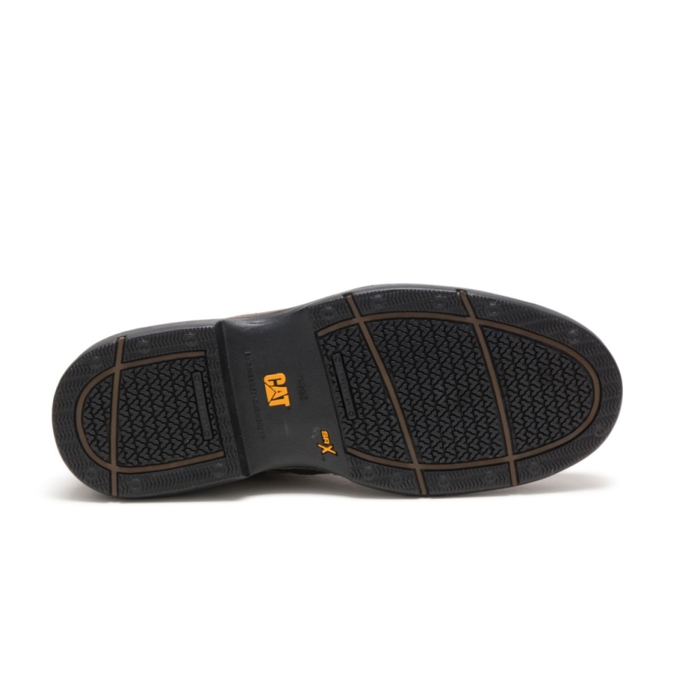 Chaussures De Chat Marron Pour Hommes Hériter De Bottes De Travail à Bout En Acier