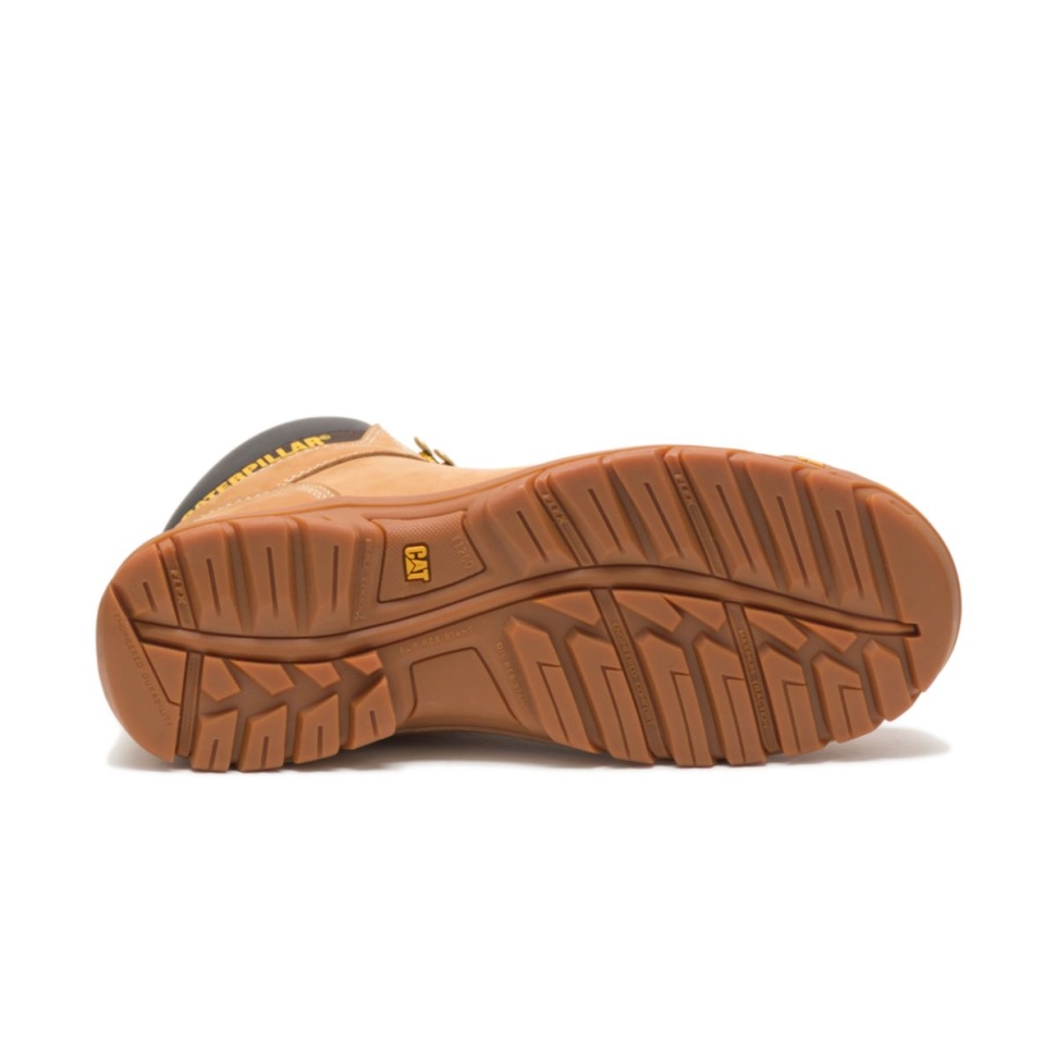 Chaussures De Chat Miel Réinitialiser Contour Des Hommes Botte De Travail à Embout D\acier