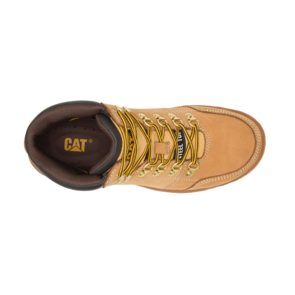 Chaussures De Chat Miel Réinitialiser Contour Des Hommes Botte De Travail à Embout D\acier