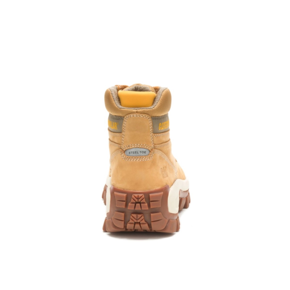 Chaussures De Chat Miel Réinitialiser L\envahisseur Hi Bottes De Travail à Embout D\acier Pour Hommes