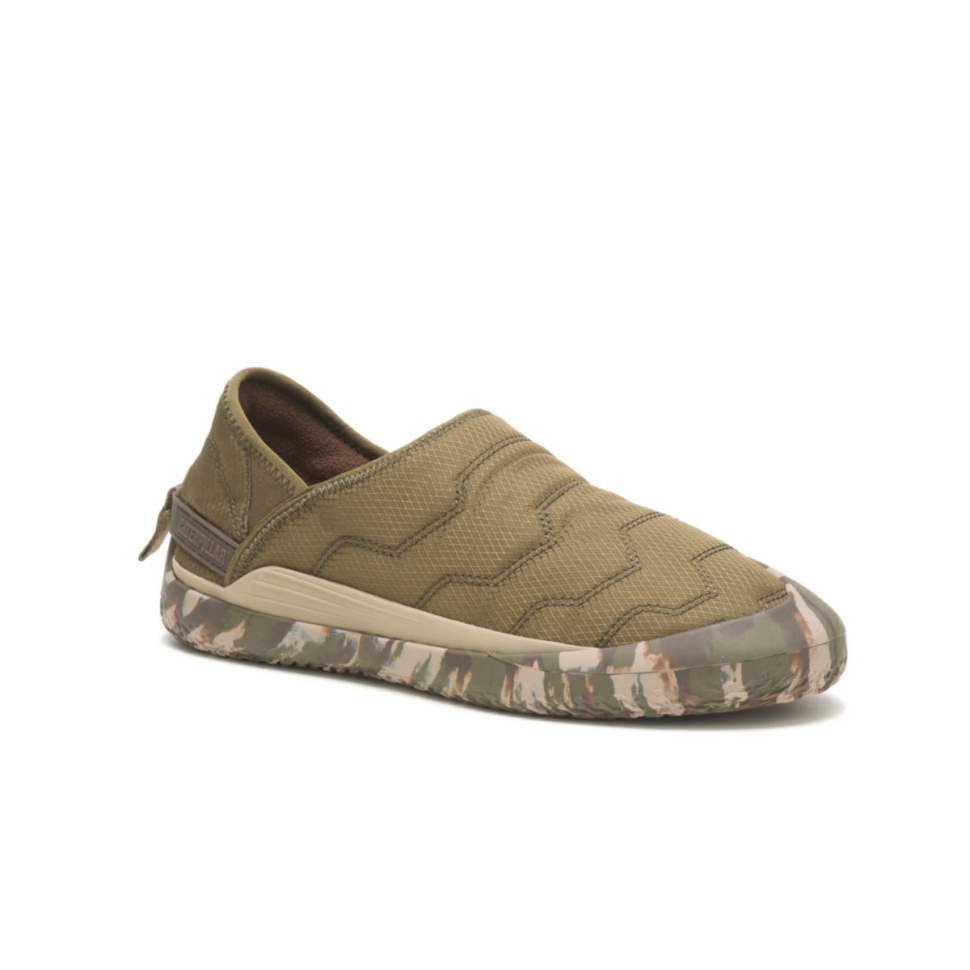 Chaussures De Chat Olive Foncé Crossover Sans Lacet