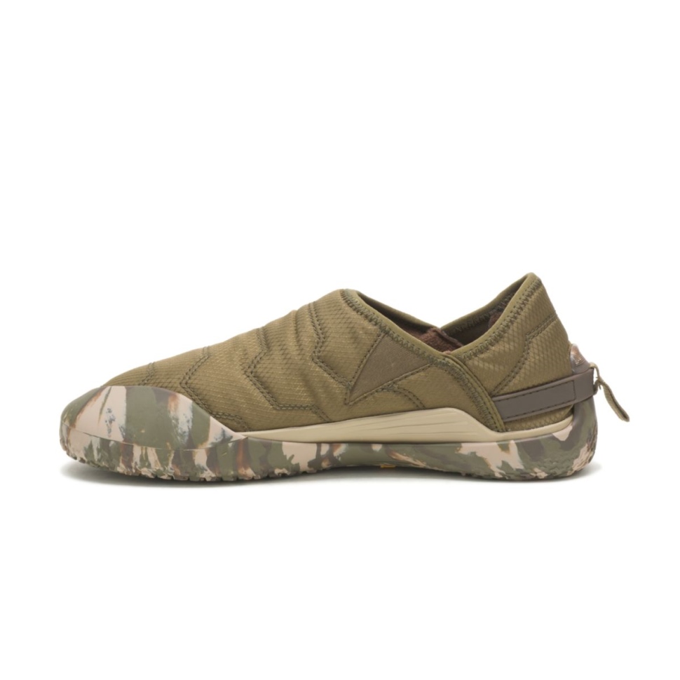 Chaussures De Chat Olive Foncé Crossover Sans Lacet