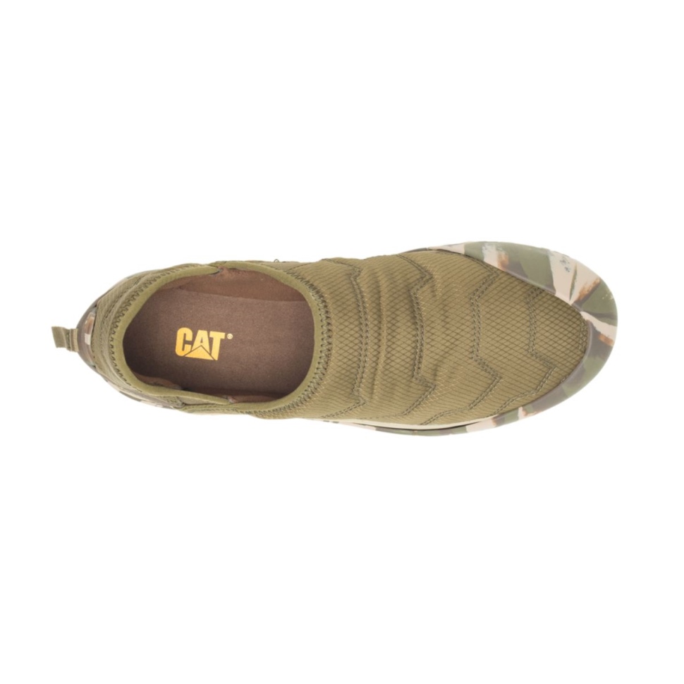 Chaussures De Chat Olive Foncé Crossover Sans Lacet