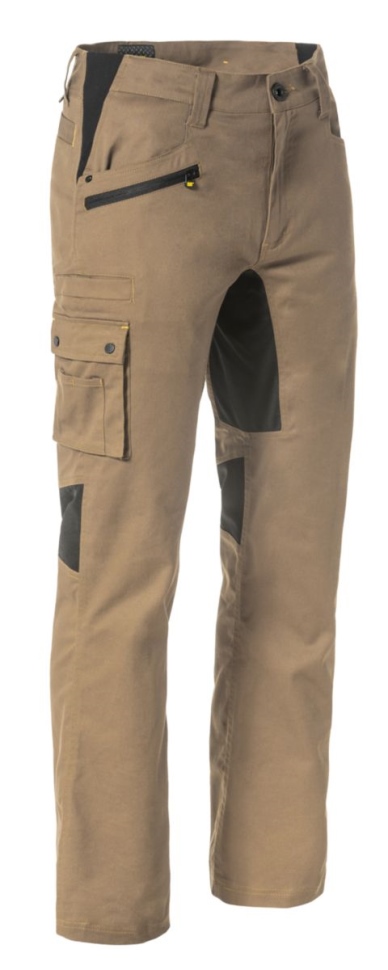 Chaussures De Chat Opérateur Flex Pant Sable Foncé Pour Hommes