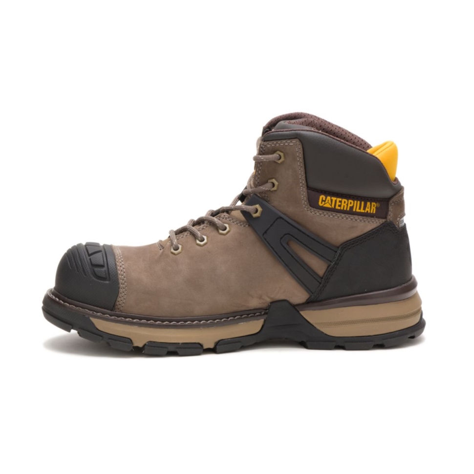 Chaussures De Chat Pelle Pour Hommes Superlite Bout étanche Botte De Travail Cordon élastique