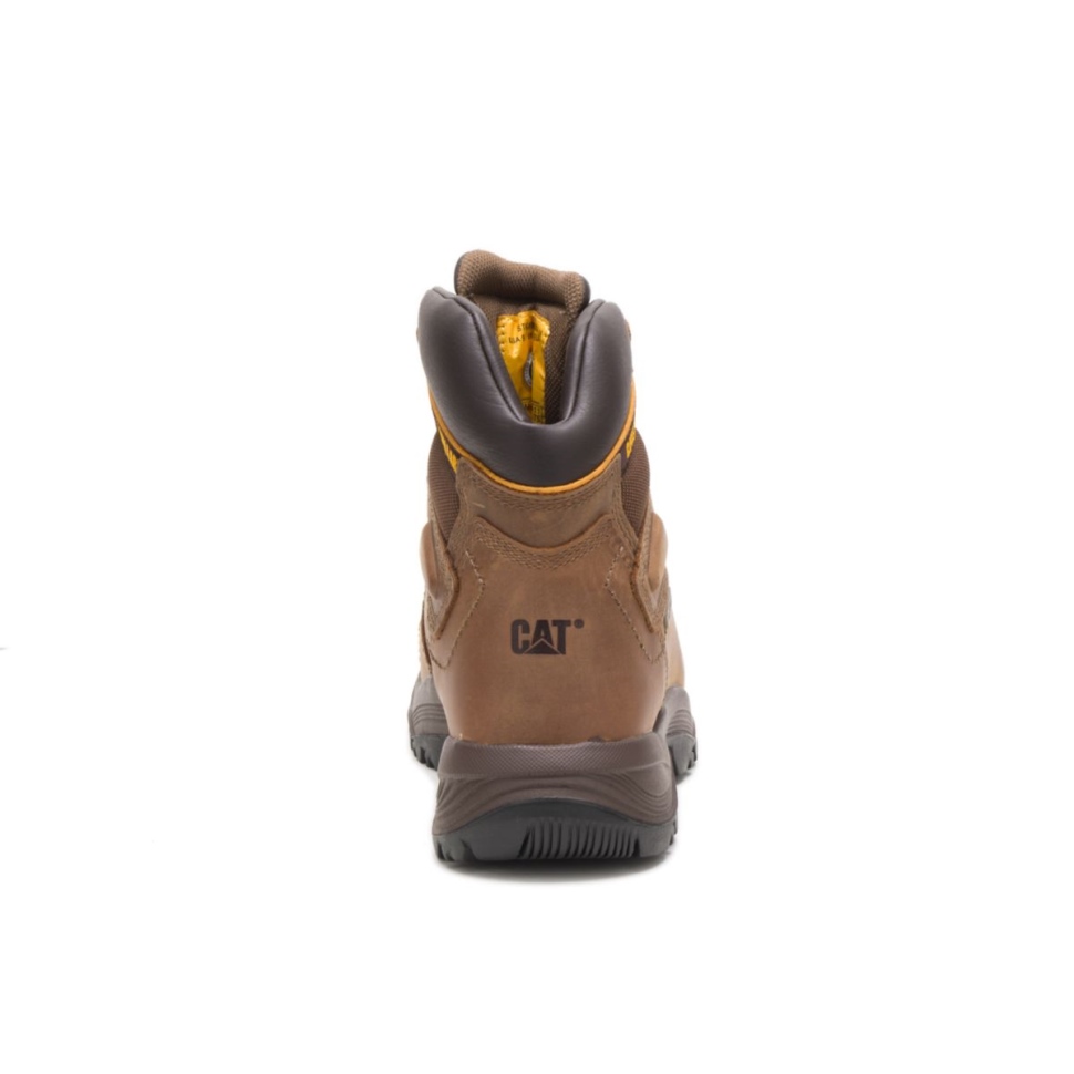 Chaussures De Chat Pour Hommes Diagnostic Salut étanche Thinsulate Embout D\acier Botte De Travail Beige Foncé