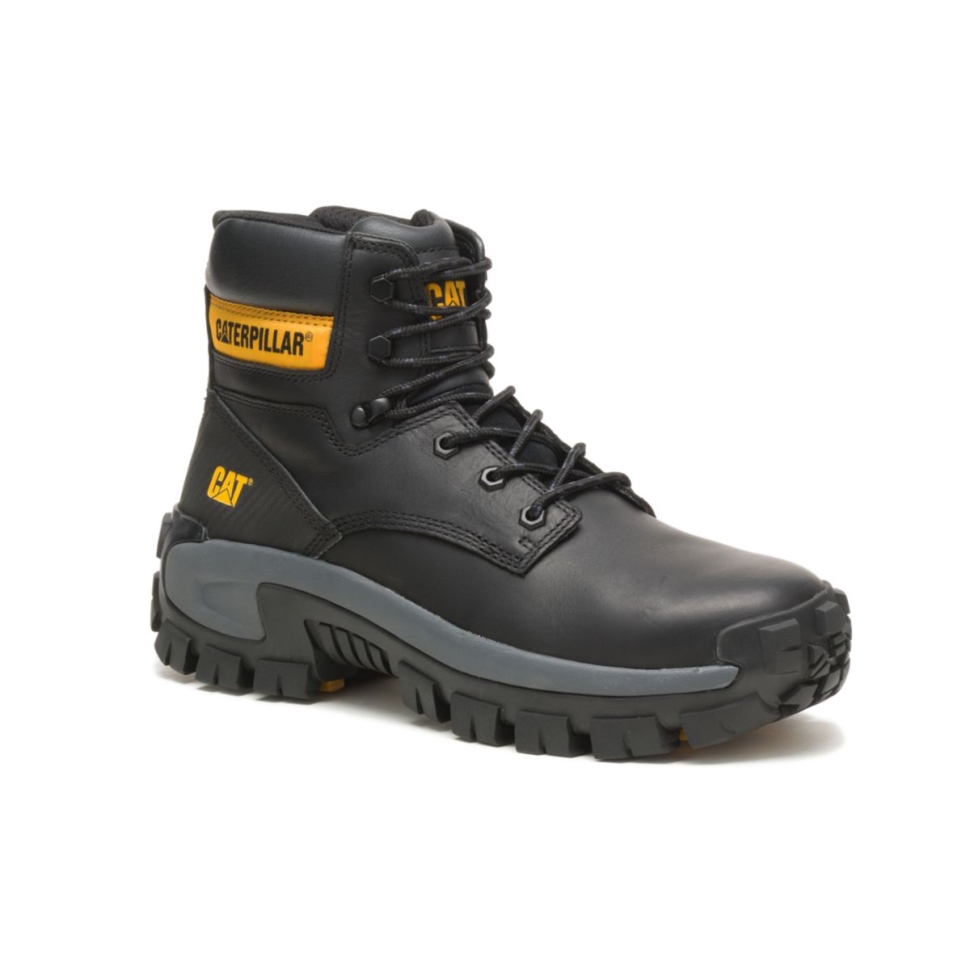 Chaussures De Chat Pour Hommes Envahisseur Salut Botte De Travail à Embout D\acier Noir