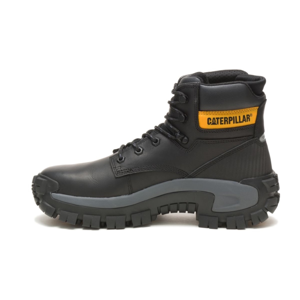 Chaussures De Chat Pour Hommes Envahisseur Salut Botte De Travail à Embout D\acier Noir