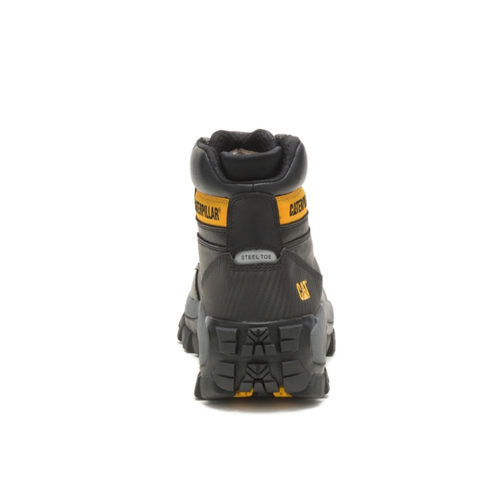 Chaussures De Chat Pour Hommes Envahisseur Salut Botte De Travail à Embout D\acier Noir