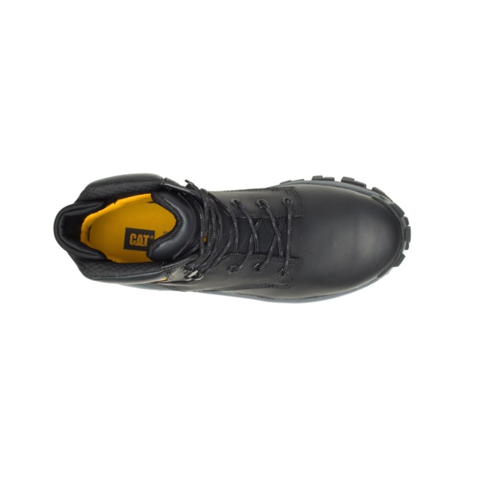 Chaussures De Chat Pour Hommes Envahisseur Salut Botte De Travail à Embout D\acier Noir