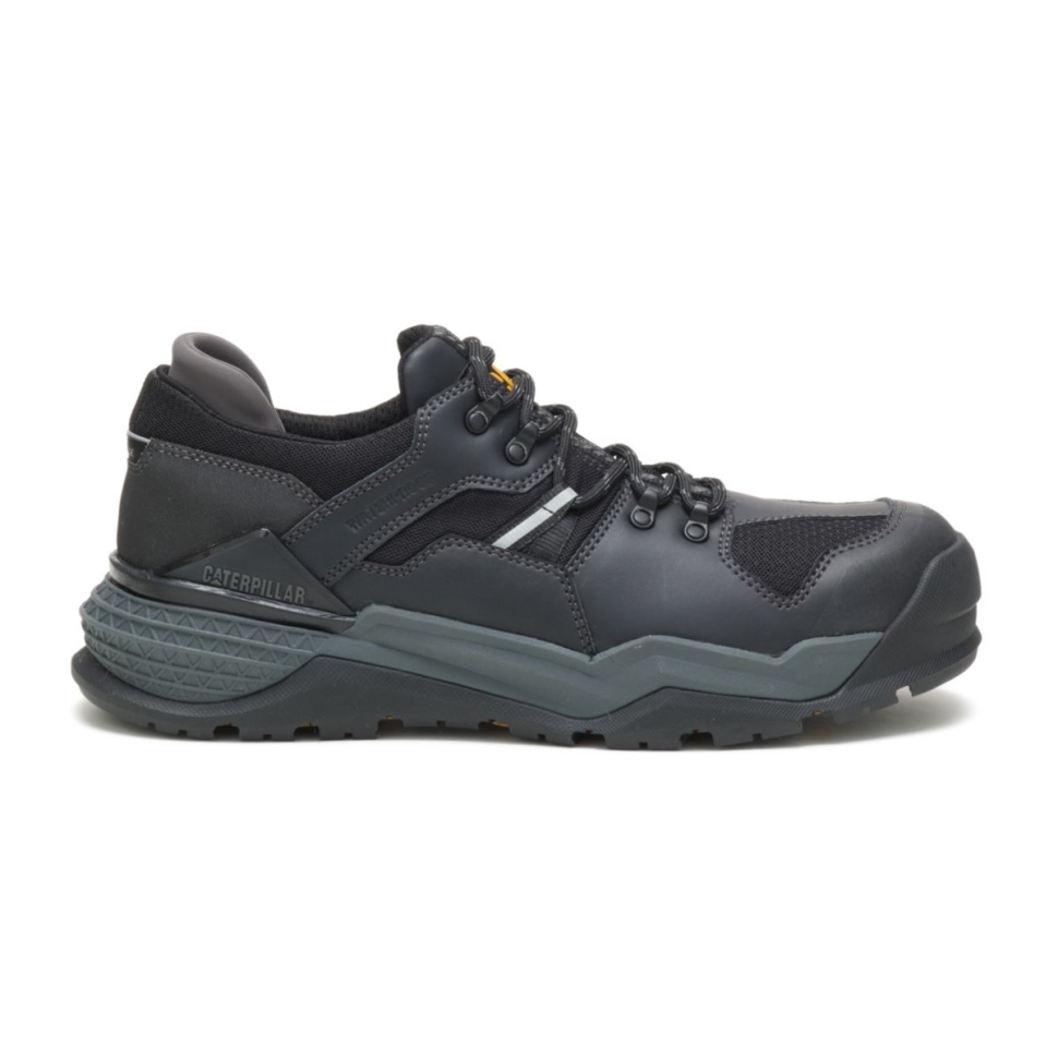 Chaussures De Chat Pour Hommes Provoquer Lo Chaussures De Travail Imperméables à Bout En Alliage Noir