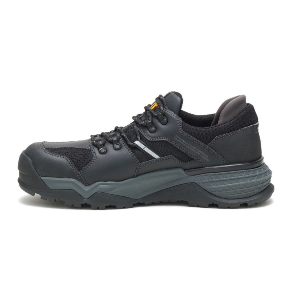 Chaussures De Chat Pour Hommes Provoquer Lo Chaussures De Travail Imperméables à Bout En Alliage Noir