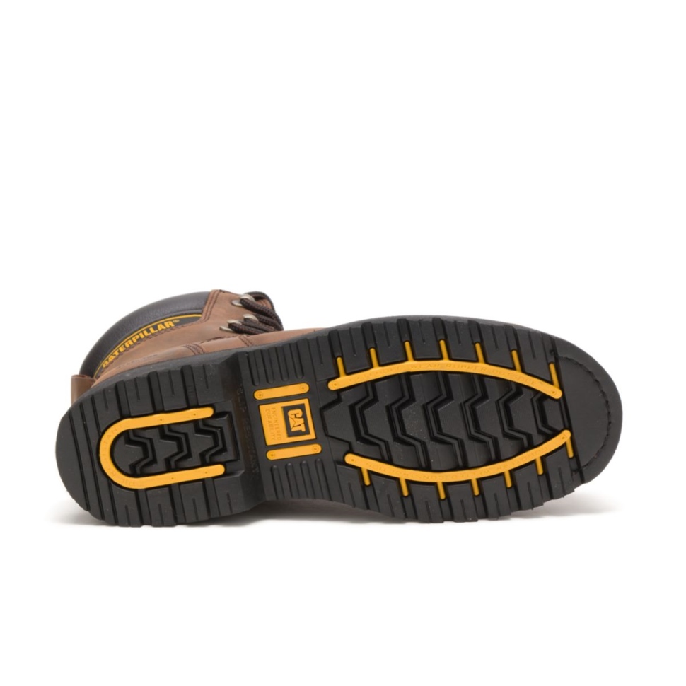 Chaussures De Chat Salvo Pour Hommes 8 \ Botte De Travail Thinsulate à Embout D\acier Imperméable Marron Foncé