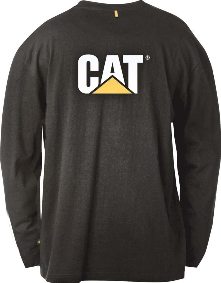 Chaussures De Chat T-shirt à Manches Longues à Poche De Marque Noire Pour Hommes