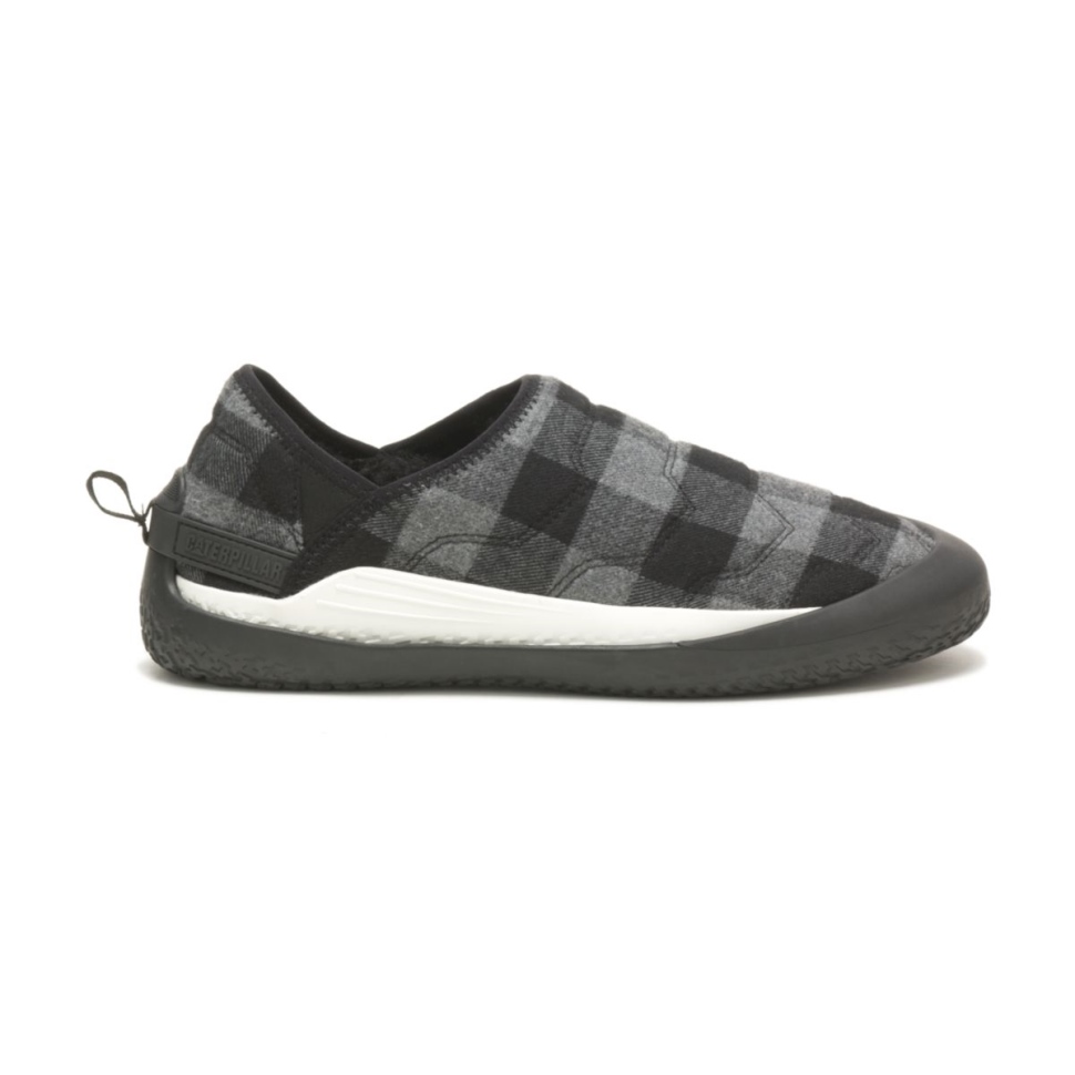 Chaussures De Chat à Enfiler Croisées à Carreaux Gris