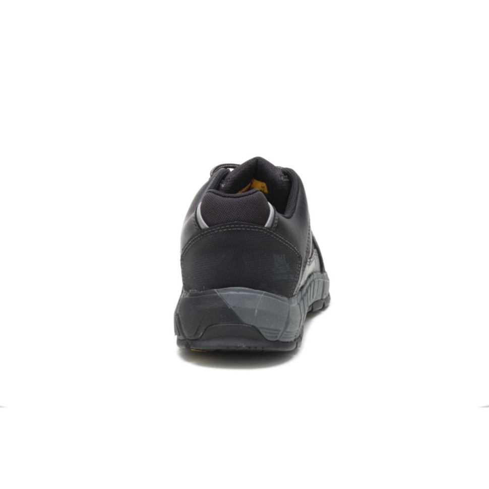Chaussures De Travail En Cuir à Bout Composite Pour Hommes Noirs Chaussures De Chat