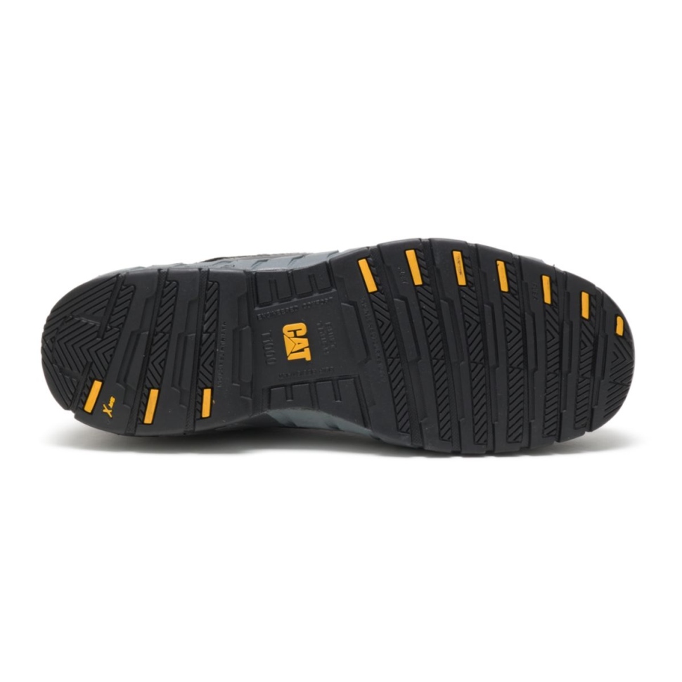 Chaussures De Travail En Cuir à Bout Composite Pour Hommes Noirs Chaussures De Chat