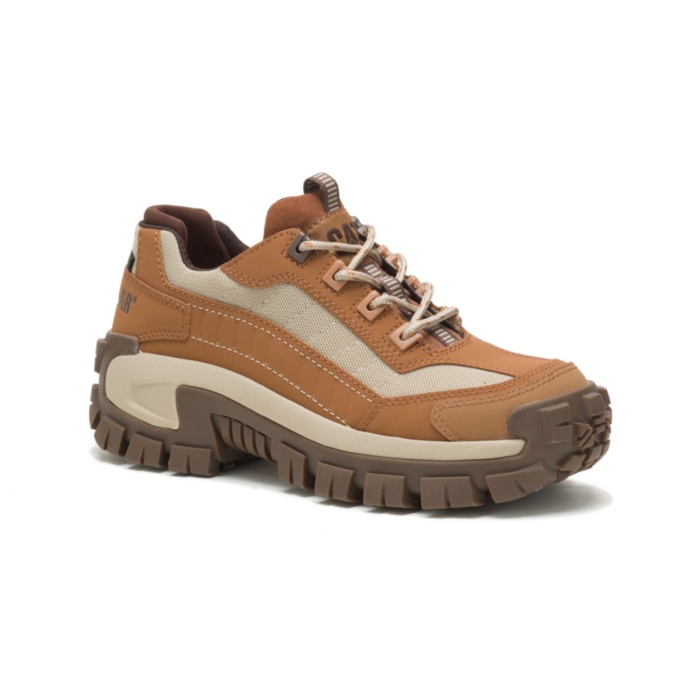 Chaussures De Travail Pour Femmes à Bout En Acier Brun Sucre-bronzage Envahisseur Chaussures De Chat