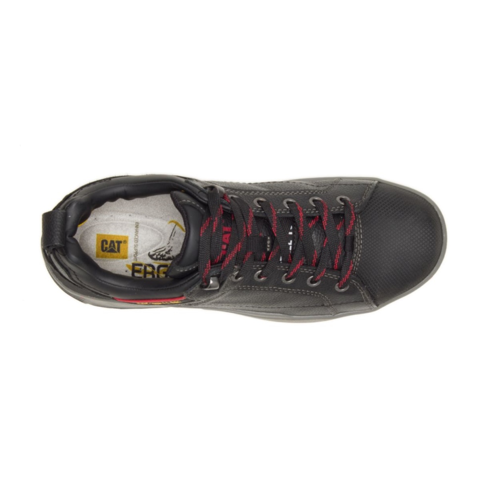 Chaussures De Travail à Bout En Acier Brode Pour Hommes Noirs Chaussures De Chat