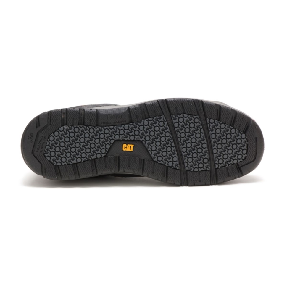 Chaussures De Travail à Bout En Acier Brode Pour Hommes Noirs Chaussures De Chat
