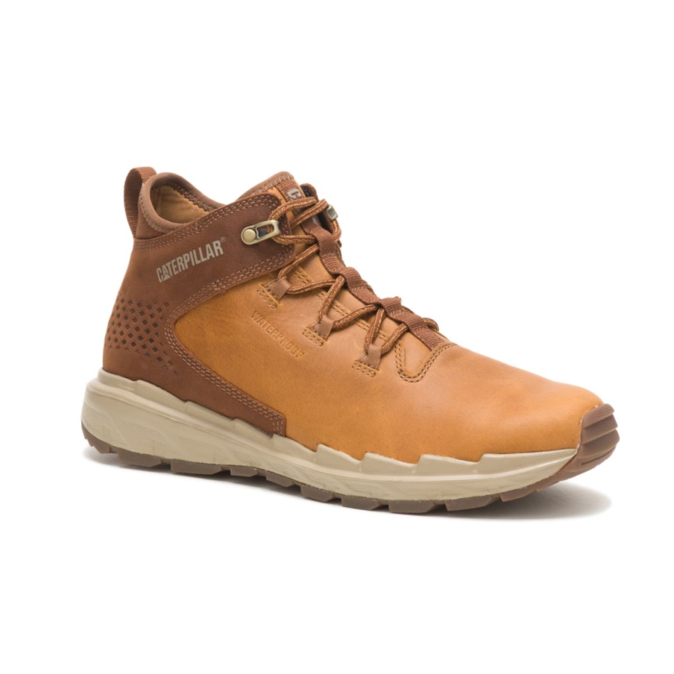 Crust-danish Brown Bottes Imperméables Stratifiées Pour Hommes Cat Shoes