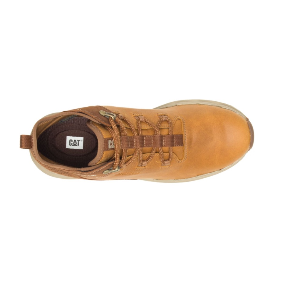 Crust-danish Brown Bottes Imperméables Stratifiées Pour Hommes Cat Shoes