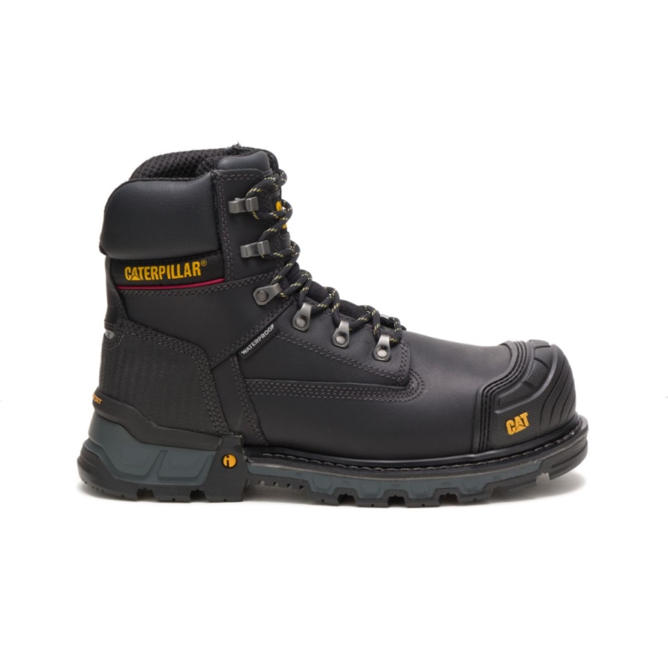 Excavatrice Noire Pour Hommes Xl 6 botte De Travail à Bout Composite Imperméable Chaussures De Chat