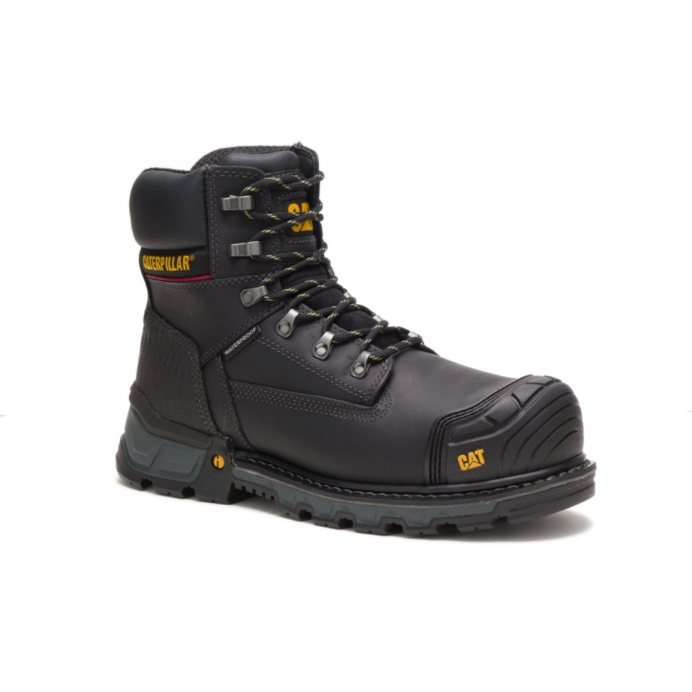 Excavatrice Noire Pour Hommes Xl 6 \botte De Travail à Bout Composite Imperméable Chaussures De Chat