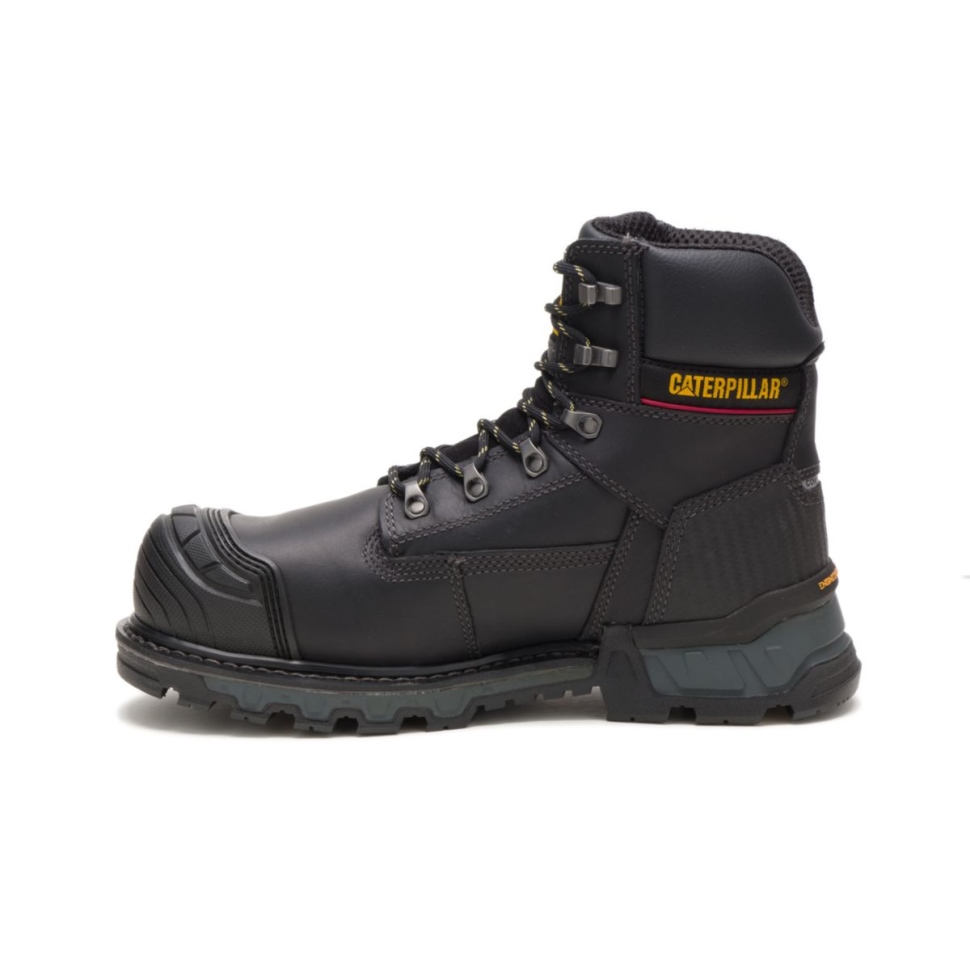 Excavatrice Noire Pour Hommes Xl 6 \botte De Travail à Bout Composite Imperméable Chaussures De Chat