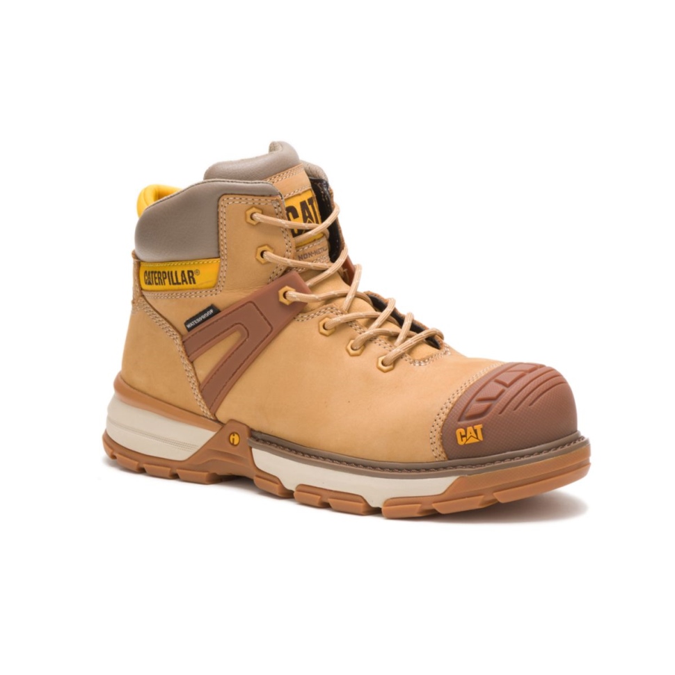 Miel Réinitialiser Pelle Pour Hommes Bout En Composite De Carbone Botte De Travail Chaussures De Chat