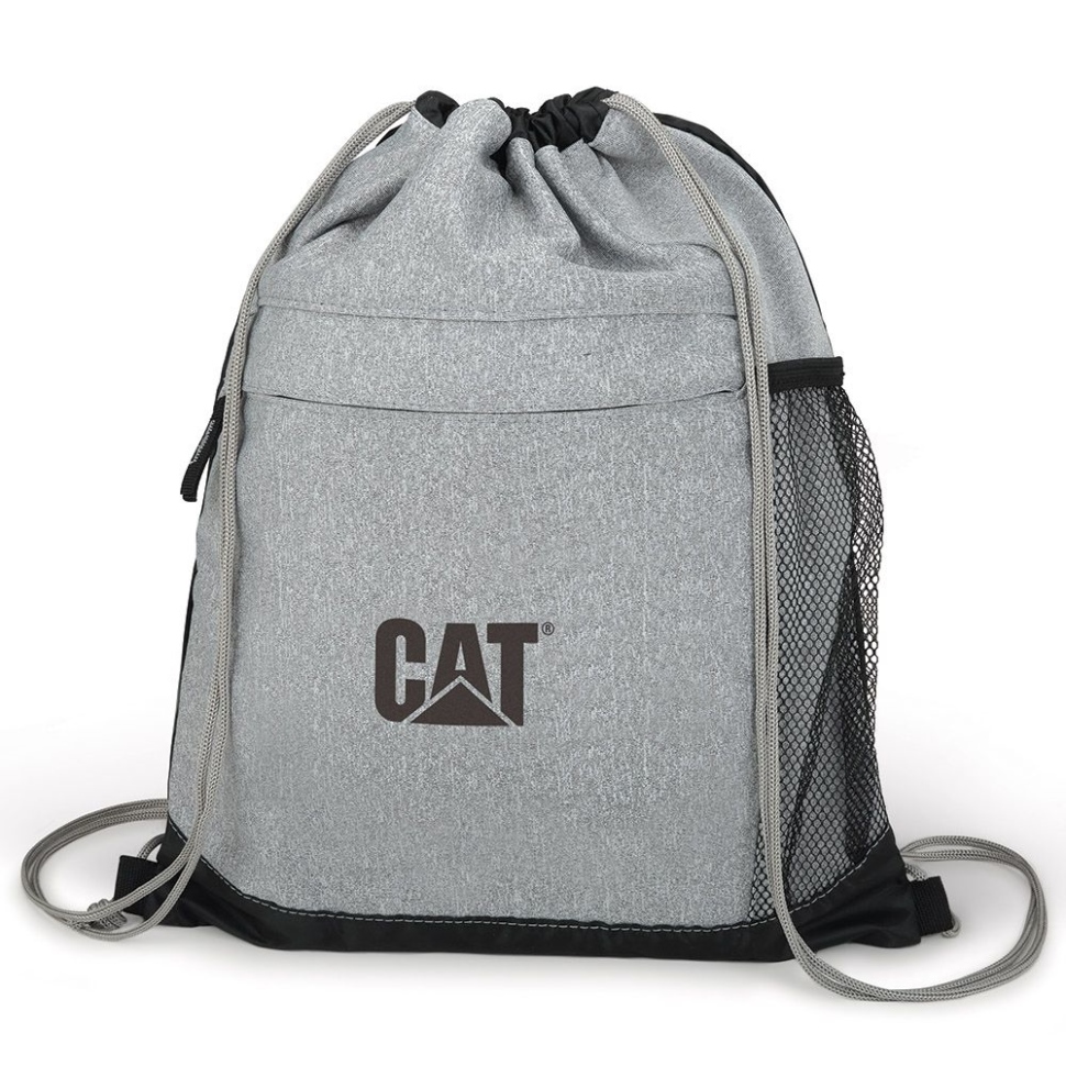 Sac à Cordon Gris Chiné Chaussure Chat