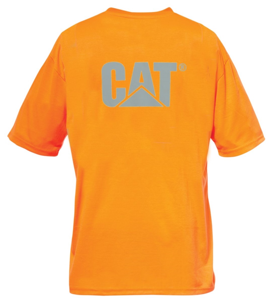 T-shirt De Poche De Marque Orange Haute Visibilité Pour Hommes Chaussures De Chat