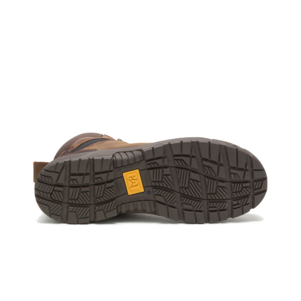 Véritable Marron Complice X Bottes De Travail Imperméables à Bout En Acier Pour Hommes Chaussures De Chat